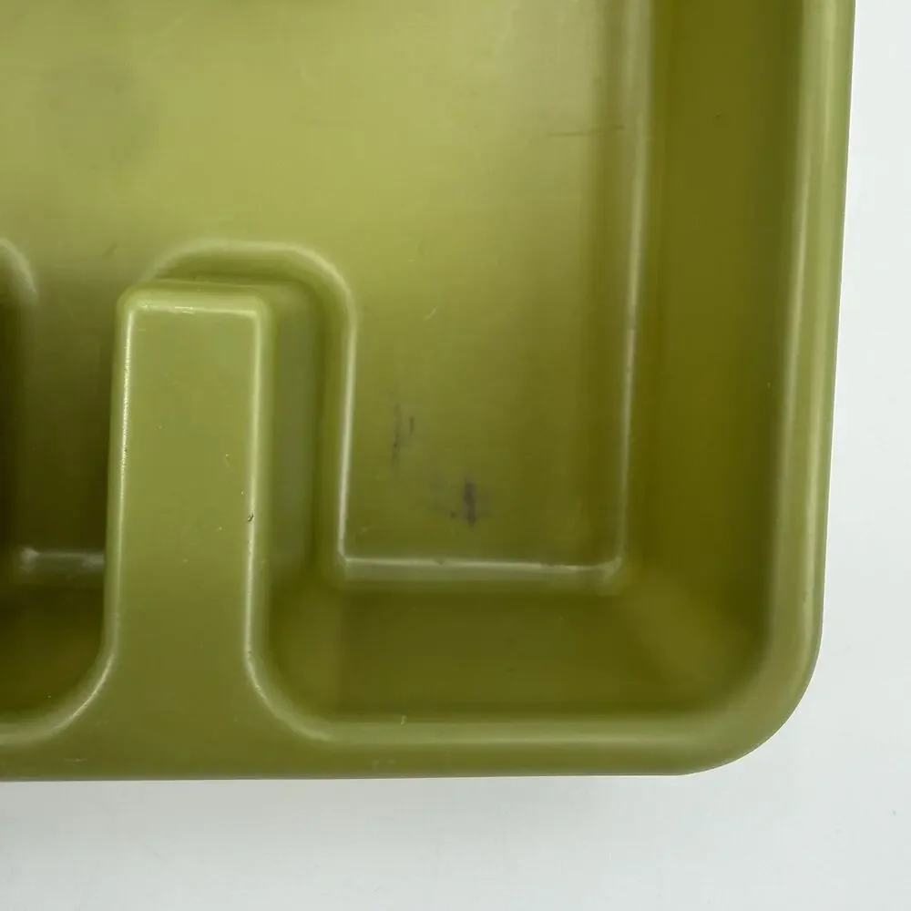 Rubbermaid Silverware Flatware Utensil Holder Tray 2921 Avocado Green